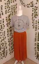 Load image into Gallery viewer, Tangerine Pleated Skirt
