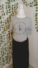 Load and play video in Gallery viewer, Black N Grey  Faith T shirt
