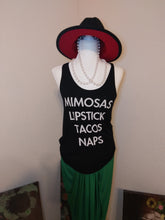 Load image into Gallery viewer, Tacos Mimosa and Naps Tank Top
